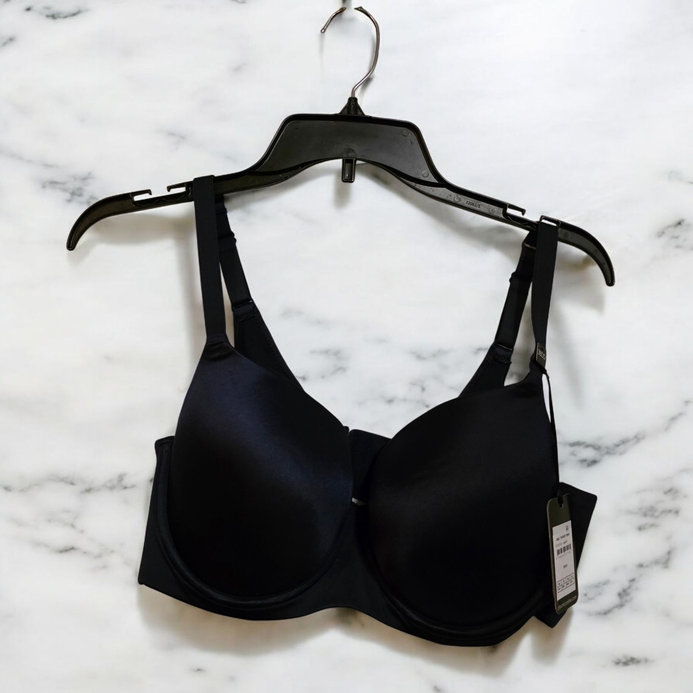 City Chic Navy Tshirt Underwire Bra, Size 38DD